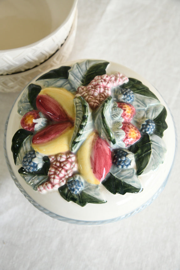 3 Vintage Basket Weave Bowls