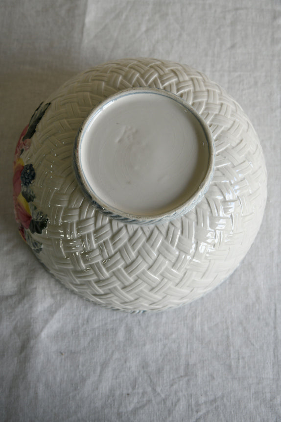 Portugese Basket Weave Ceramic Bowl