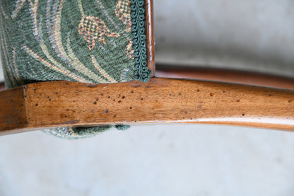 6 Victorian Walnut Balloon Back Dining Chairs