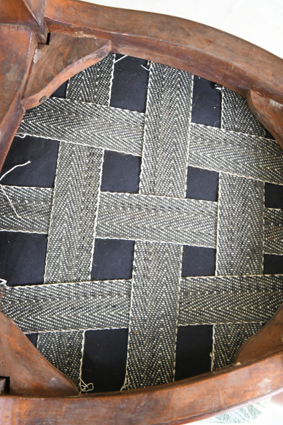 6 Victorian Walnut Balloon Back Dining Chairs