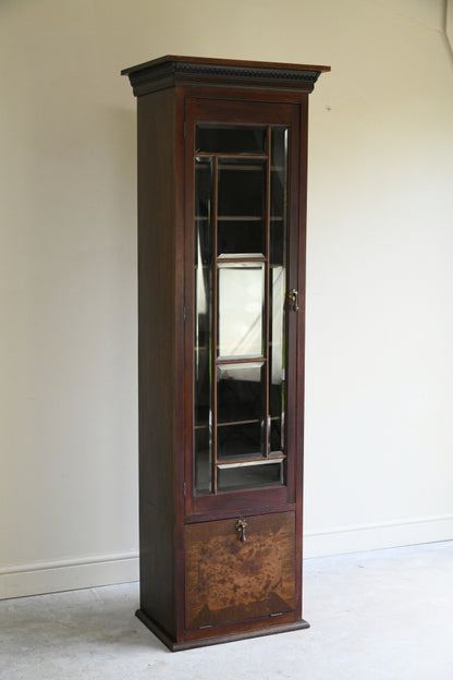 Edwardian Walnut Glazed Cabinet