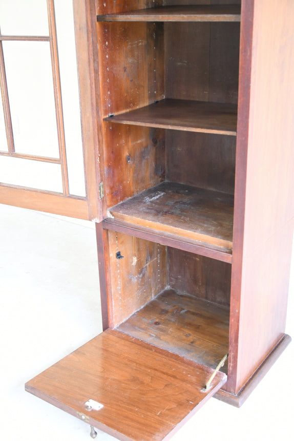 Edwardian Walnut Glazed Cabinet