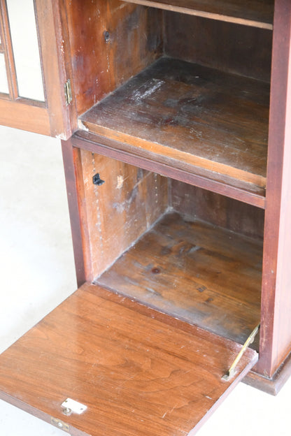 Edwardian Walnut Glazed Cabinet
