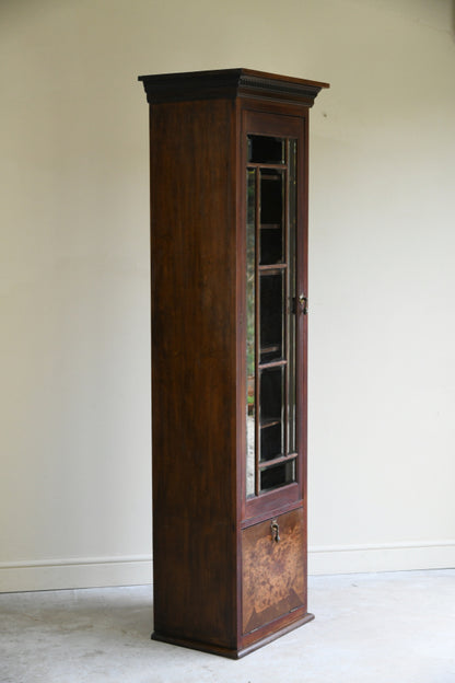 Edwardian Walnut Glazed Cabinet