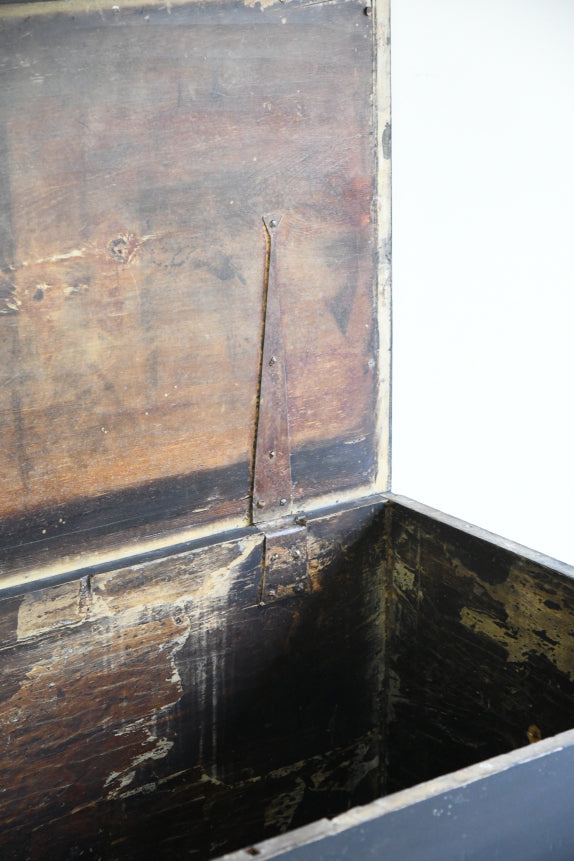 Antique Stained Pine Sea Chest