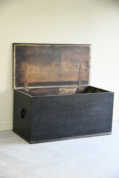 Antique Stained Pine Sea Chest