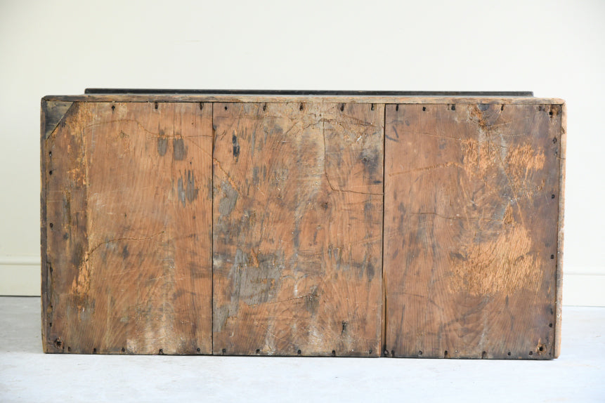 Antique Stained Pine Sea Chest