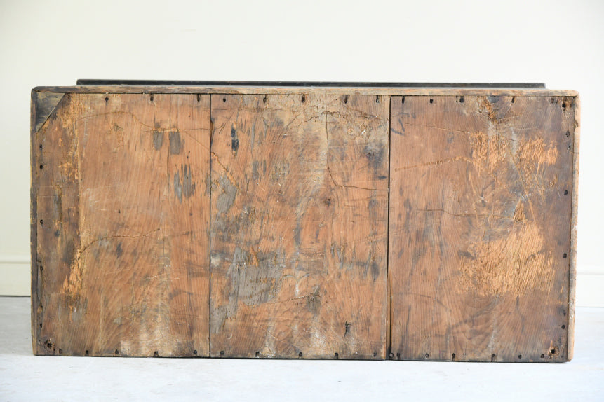 Antique Stained Pine Sea Chest