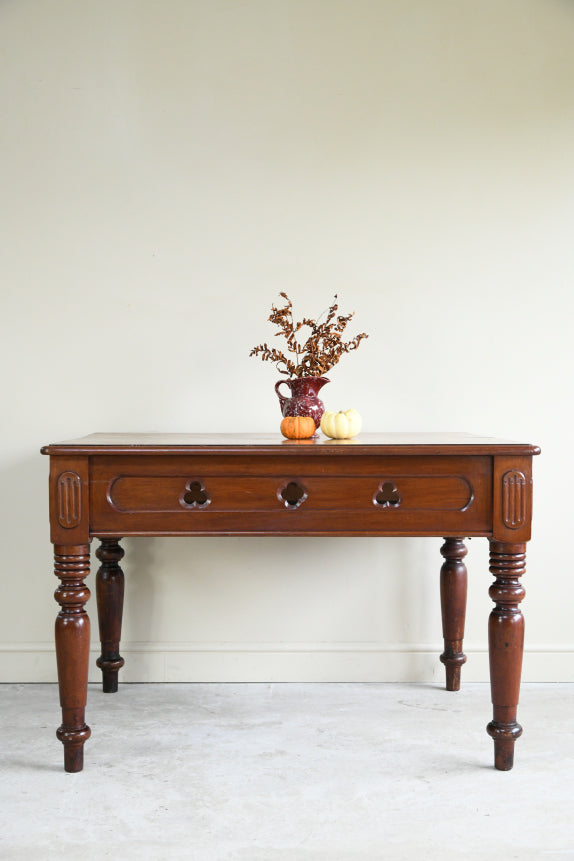 Antique Victorian Library Table