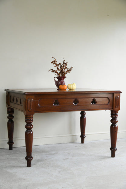 Antique Victorian Library Table