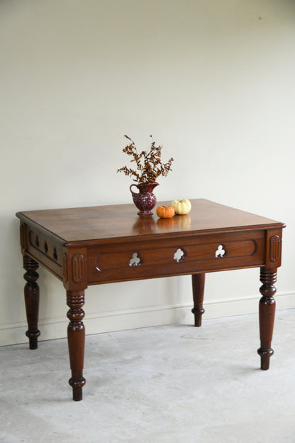 Antique Victorian Library Table