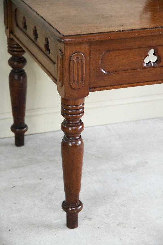 Antique Victorian Library Table