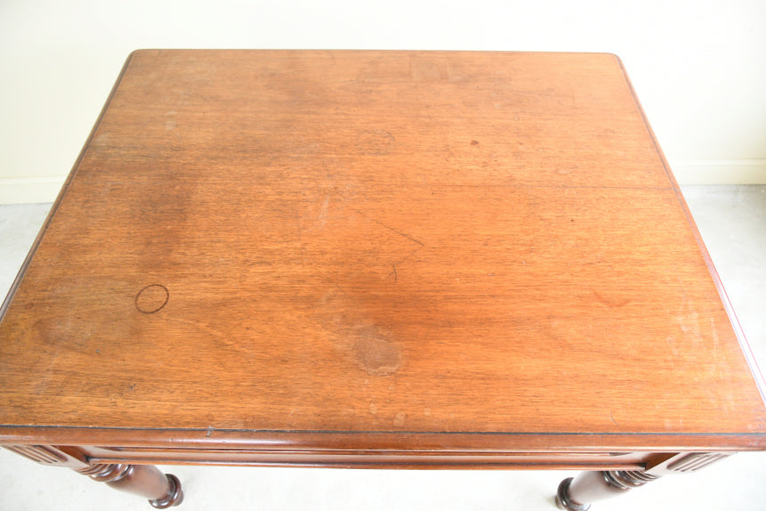 Antique Victorian Library Table