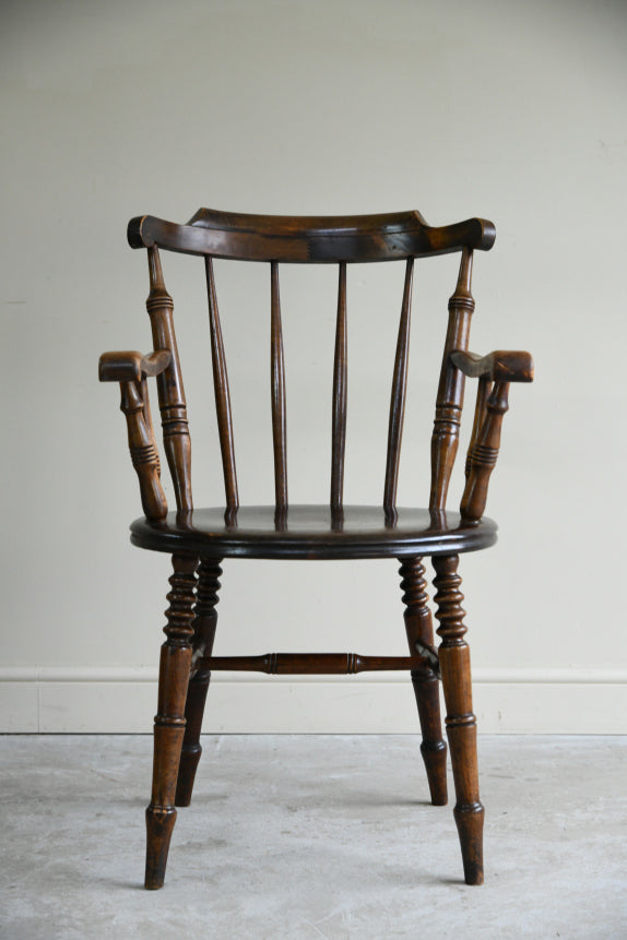 Single Stained Beech Penny Chair
