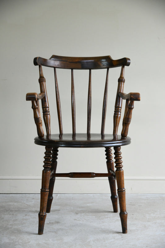 Single Stained Beech Penny Chair