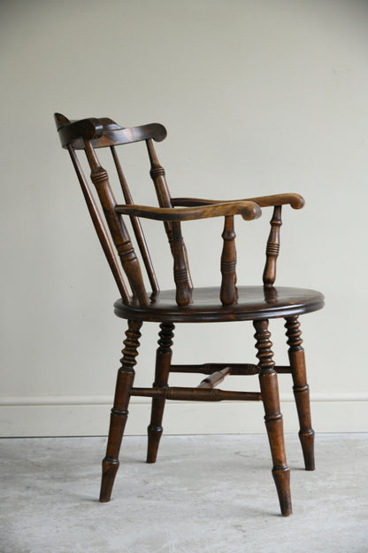 Single Stained Beech Penny Chair