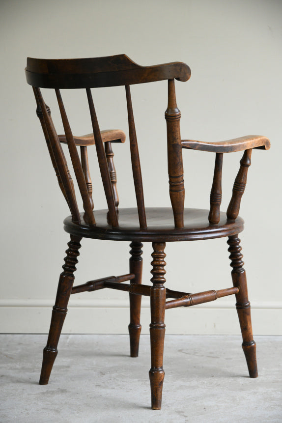 Single Stained Beech Penny Chair
