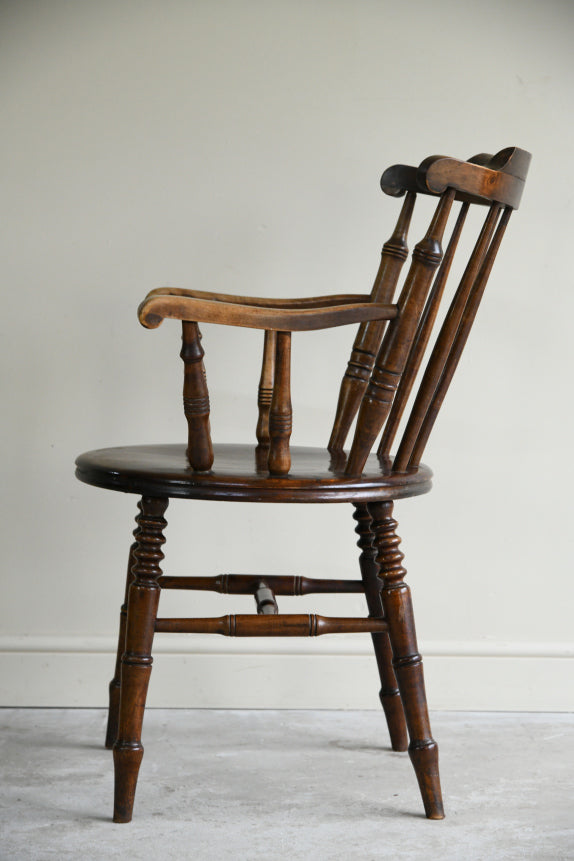 Single Stained Beech Penny Chair