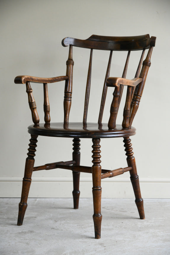 Single Stained Beech Penny Chair