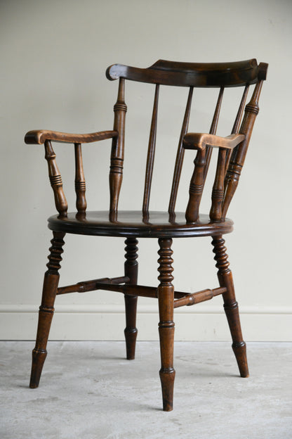 Single Stained Beech Penny Chair