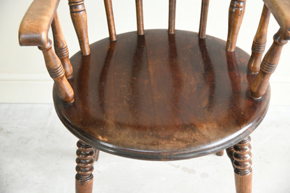 Single Stained Beech Penny Chair