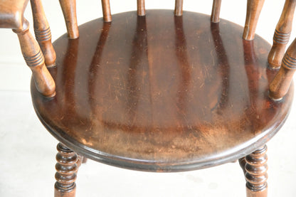 Single Stained Beech Penny Chair