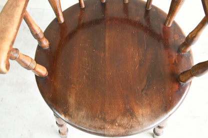 Single Stained Beech Penny Chair
