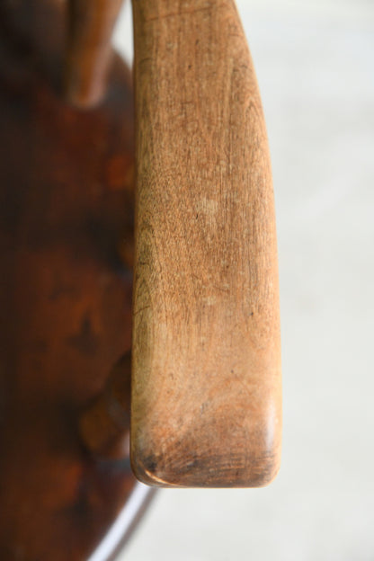 Single Stained Beech Penny Chair