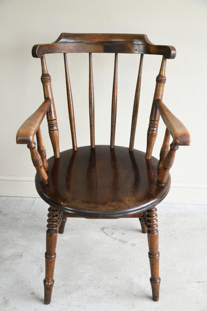 Single Stained Beech Penny Chair