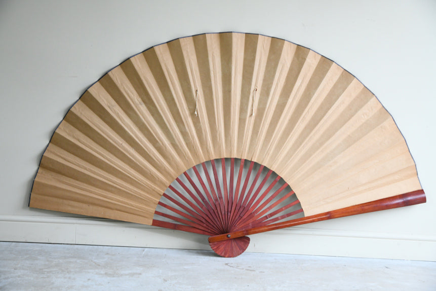 Large Decorative Chinese Hand Painted Fan
