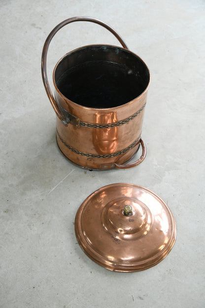 Copper Coal Bucket