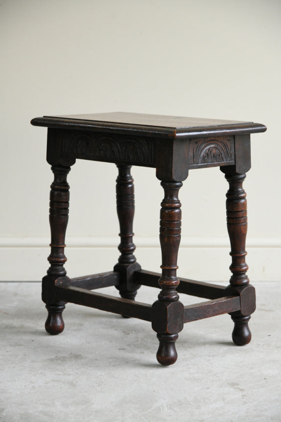 Rustic Oak Joint Stool