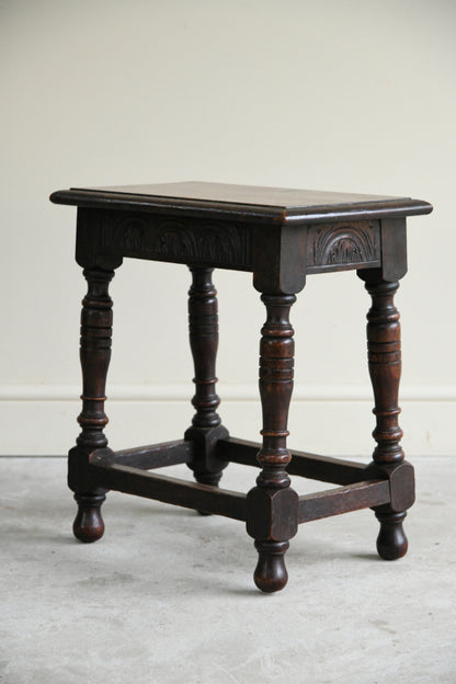 Rustic Oak Joint Stool