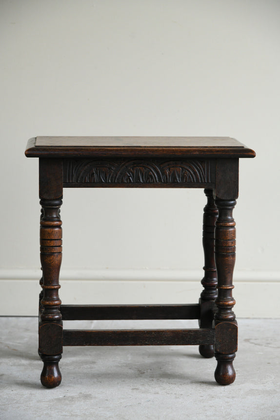 Rustic Oak Joint Stool