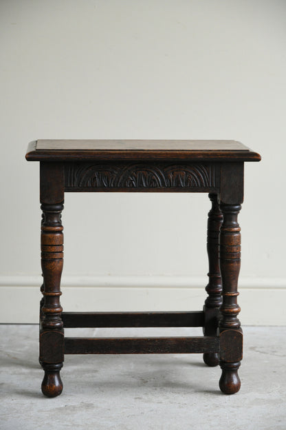 Rustic Oak Joint Stool