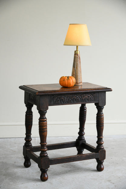 Rustic Oak Joint Stool