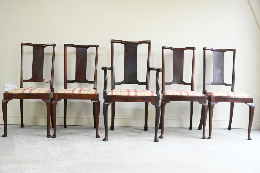 Set 5 Anglo Chinese Dining Chairs