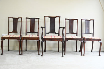 Set 5 Anglo Chinese Dining Chairs