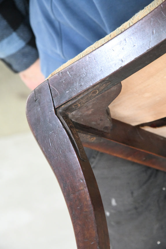 Set 4 Antique Mahogany Dining Chairs