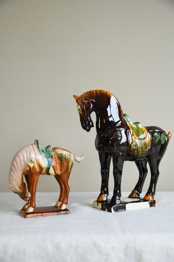 Chinese Ceramic Tang Dynasty Style War Horse