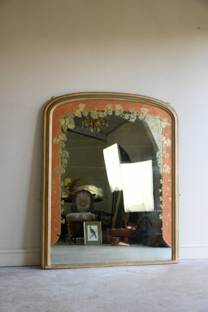 Antique Gilt Overmantle Mirror