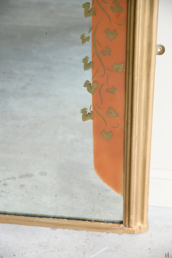 Antique Gilt Overmantle Mirror