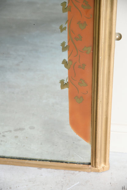 Antique Gilt Overmantle Mirror