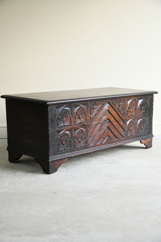 Jacobean Style Stained Pine & Oak Trunk