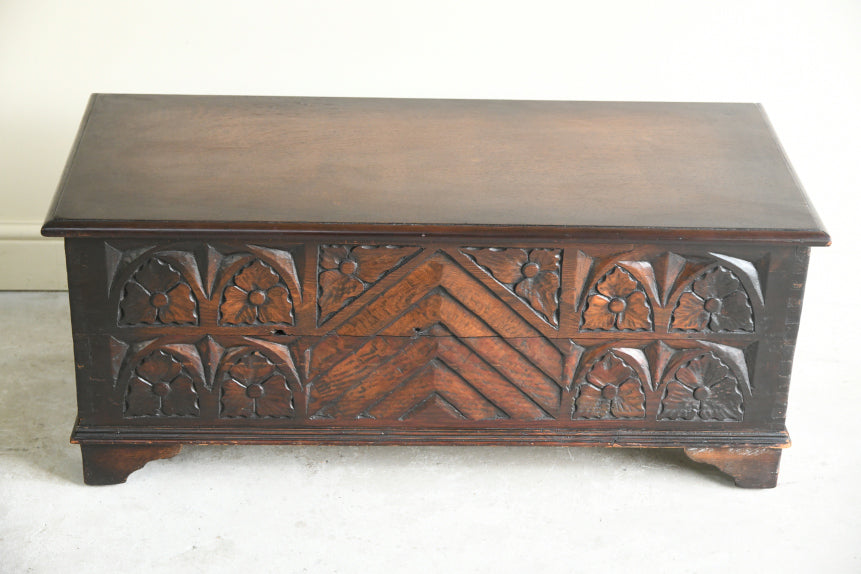 Jacobean Style Stained Pine & Oak Trunk