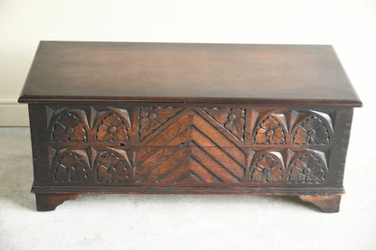 Jacobean Style Stained Pine & Oak Trunk