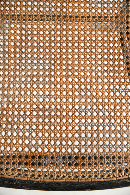 Victorian Ebonised Cane Occasional Chair