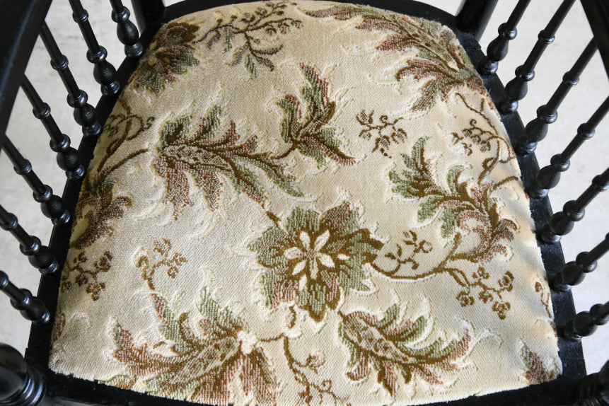 Victorian Ebonised Occasional Chair