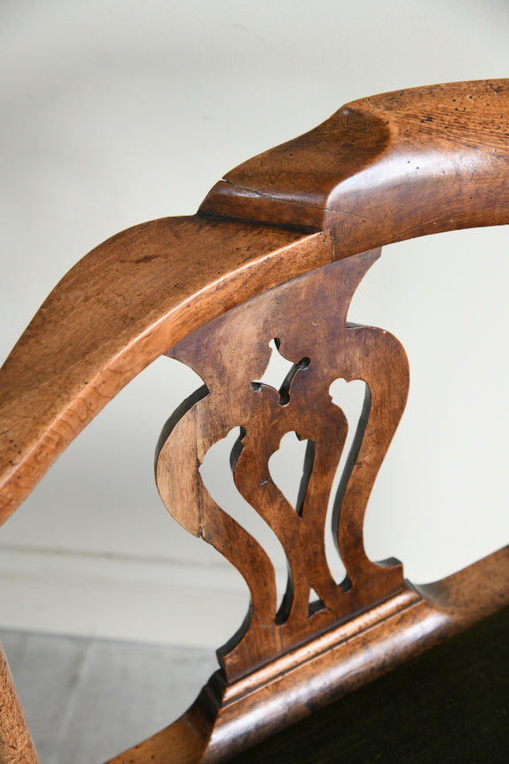 Antique Georgian Walnut Corner Chair