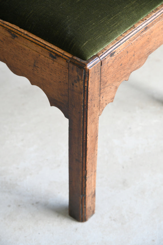 Antique Georgian Walnut Corner Chair